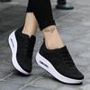 Summer casual women's shoes versatile soft sole breathable knitting heightening