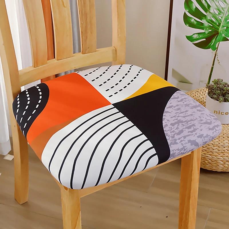 

Еластичний квадратний чохол для сидіння стільця з еластичним нижнім чохлом для стільця для кухні готелю, банкету, їдальні, домашнього декору