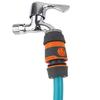 4-Point Rubber-Coated Water Hose Quick Connector Set with Soft PVC Hose and Gun Head Accessories