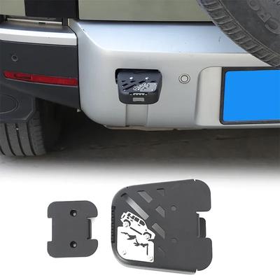 For Land Rover Defender 90/110/130 -2025 Carbon Steel Car Rear Trailer Hook and Hook Top Foot Pedal Modification Accessories