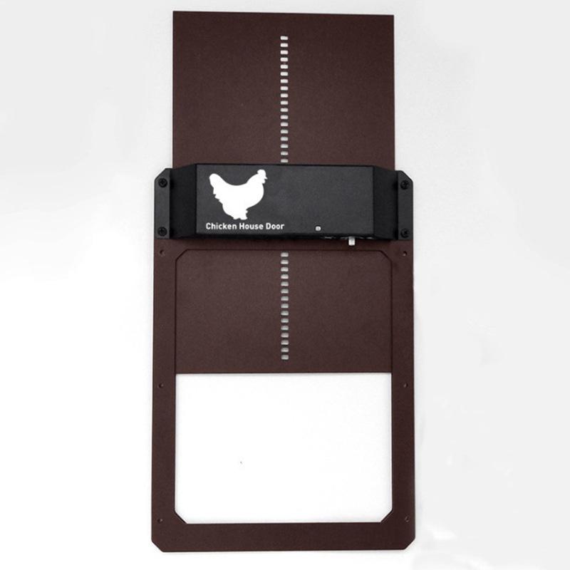 

Автоматическая дверь курятника с датчиком света и доступом к гнездовому ящику Battery-Powered