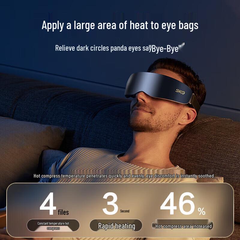 SKG K5 Eye Massager with Bluetooth Headset