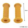 Kijima Motorcycle Parts 130mm Natural Grips, Classic, Rubber, (22.2mm), Through-Type, Universal, Rubber, 201-491