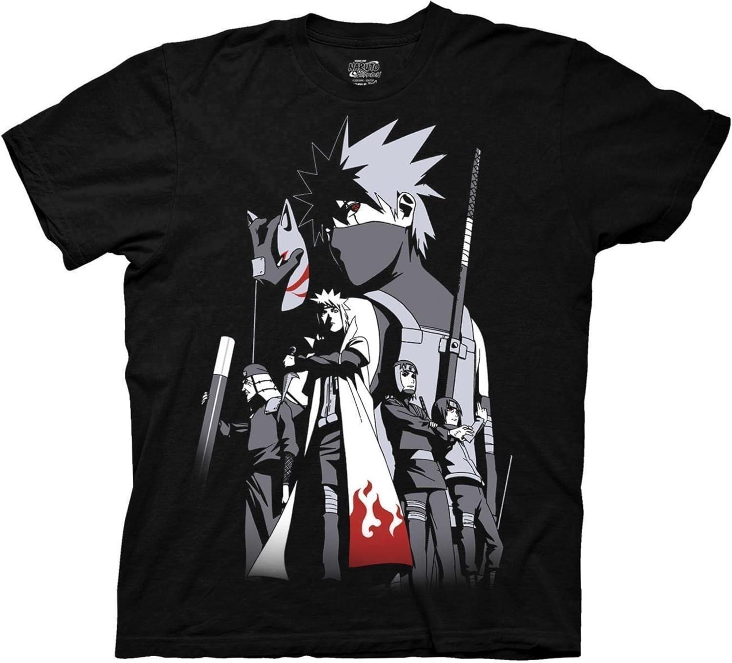 

RIPPLEJUNCTION Ripple Junction Naruto Shippuden Kakashi Story Limited Color Adult T-Shirt XXXXXL чорний