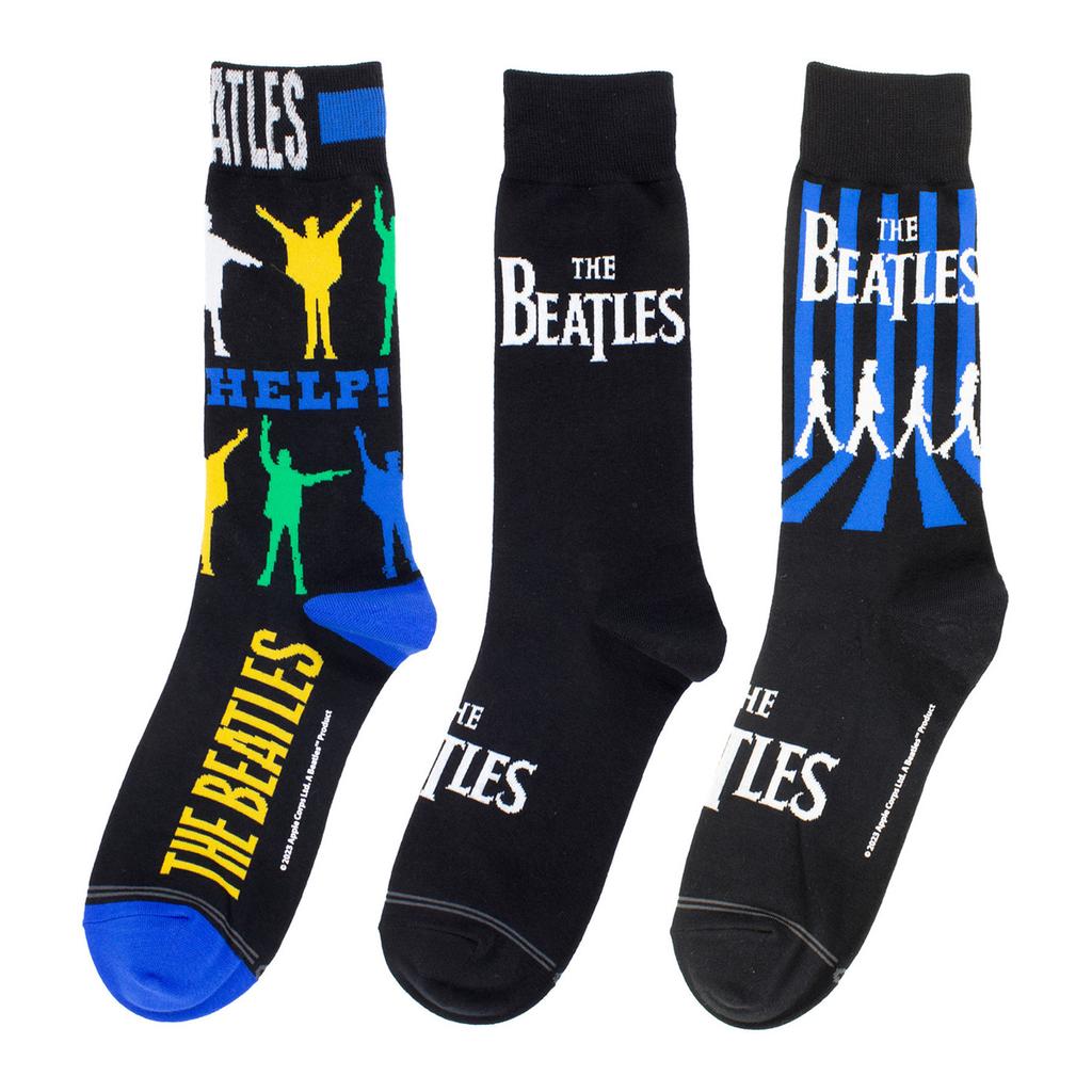 The Beatles Unisex Adult Crew Socks (Pack of 3)