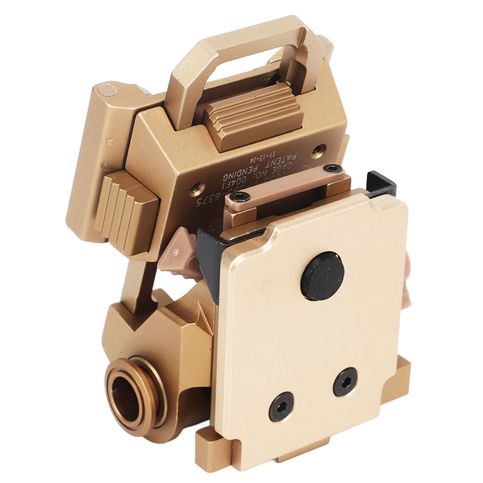 

Кронштейн для окулярів нічного бачення Золотий алюмінієвий сплав Кріплення на шолом Пристрій підтримки Адаптер для PVS15 PVS18 GPNVG18