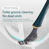 Haushaltsbedarf, Silikon-Toilettenbürste, Wandmontage-Toilettenbürstenset für Badezimmer, WC-Reinigungswerkzeuge, Eckreinigung, Badezimmer-Set