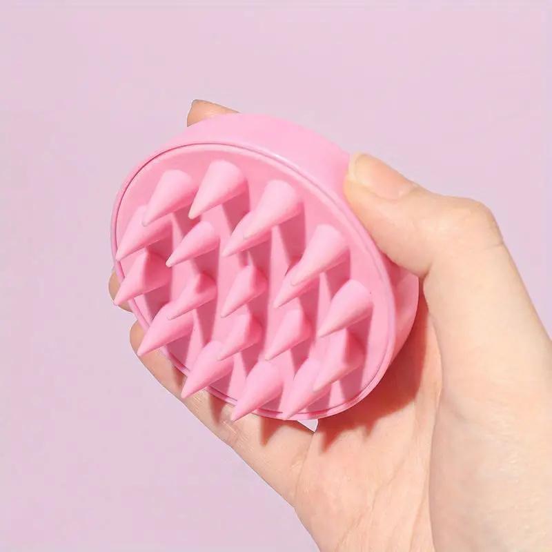 BEPAN 2pcs Hair Oil Dispenser Bottle Root Comb Applicator Hair Dye Refillable Dispenser with Massager Brush Hairdressing Coloring Tool
