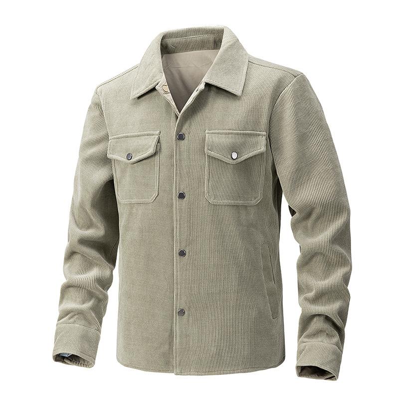 Cross Border Double-sided Casual Jacket Men's Business Style And Fashion Slimming Solid Color Men's Jacket