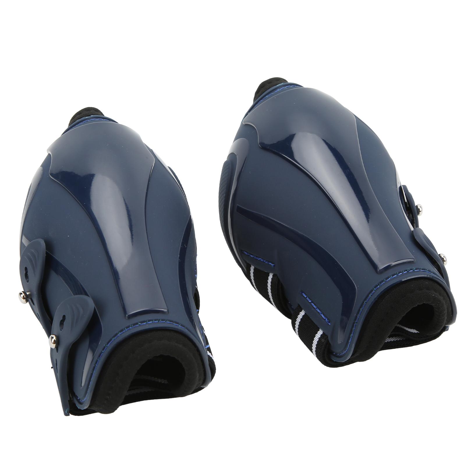 Horse Support Boots PU Neoprene Horse Leg Protective Boots for Riding Jumping Training Large 35.83x15.75in
