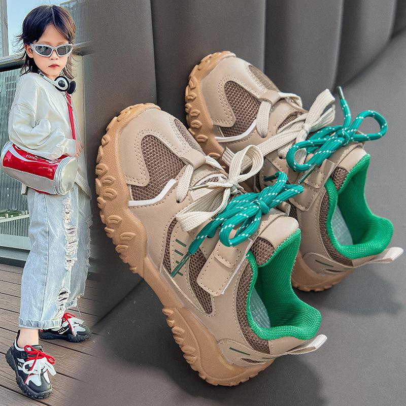 Children's sports shoes Spring and Autumn 2025 new girls' mesh casual shoes breathable soft-soled running shoes boys' Forrest Gump shoes