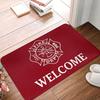 Firefighter Maltese Cross Doormat Non-Slip Bath Kitchen Mat Bedroom Balcony Door Floor Entrance Carpet Rug