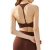 Fixed Cup with Chest Pad Summer Yoga Vest Exercise Strap Backless Bra Running Exercise Underwear Cycling Tops
