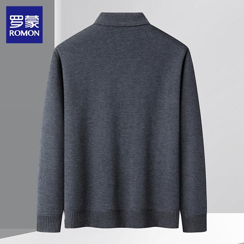 ROMON Men's Long-Sleeve Polo Shirt