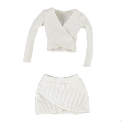 1:6 Damen Crop Tops Actionfigur Kleidung Mode Handgemacht Cosplay Langarm Oberteil für 12''