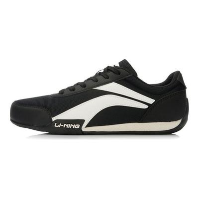 Li Ning Sportovní lifestylová série Tkanina Dvouvrstvá hovězí kůže Tlumící nárazy Protiskluzové Odolné proti opotřebení Lehké Nízké Běžecké boty ALCL061-2