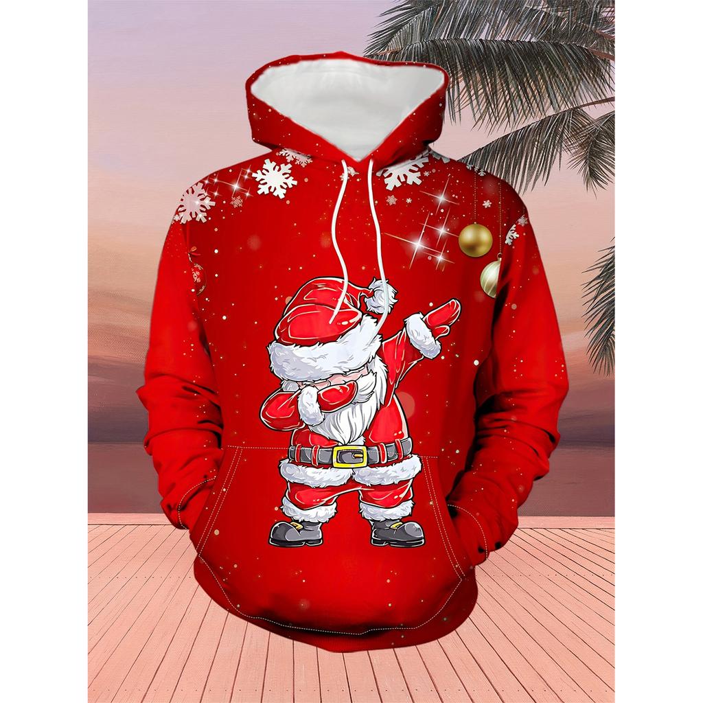 Christmas Santa Claus 3D Printed Hoodies Girl Boy Casual Fashion Oversized Sweatshirts Hoodie Pullovers Tracksuit Kids Clothing