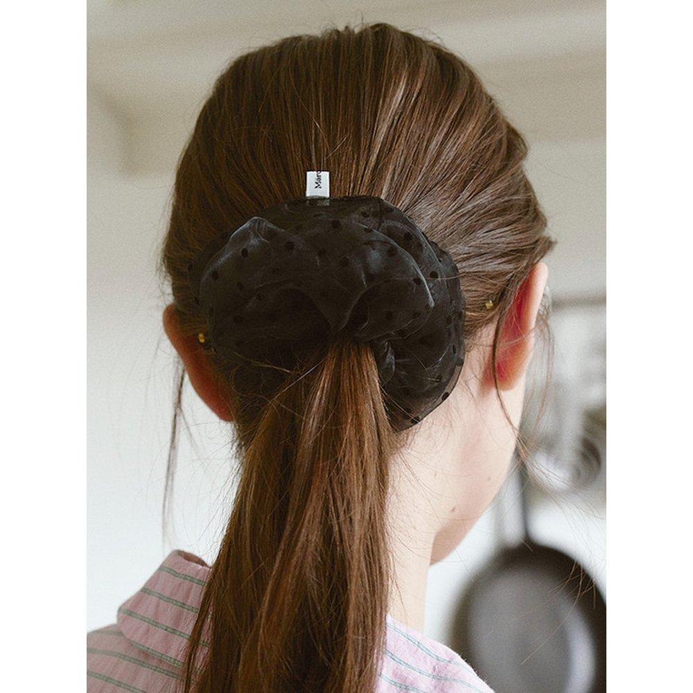 Dot Organza Scrunch_2Color