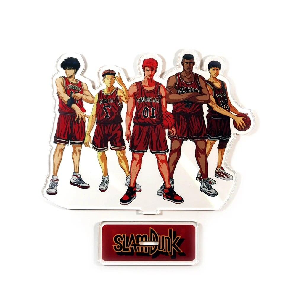 Slam Dunk Sakuragi Hanamichi Rukawa Kaede Akagi Takenori Mitsui Hisashi #A GM Acrylic Stand Standee Toy Figure
