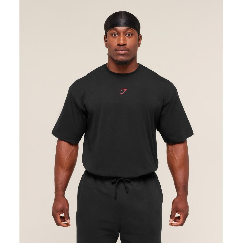 Gymshark Power T shirT Black condiTioning Red A4b9w Bc1d