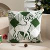 Elk Plush Christmas Pillow Cover Soft Versatile Throw Pillow Cover Cozy Durable Decorative Pillowcase Festival