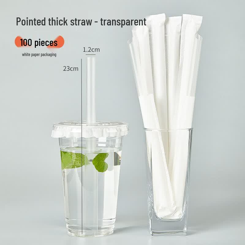 Ruhan High-Temperature Resistant Disposable Thick Straws