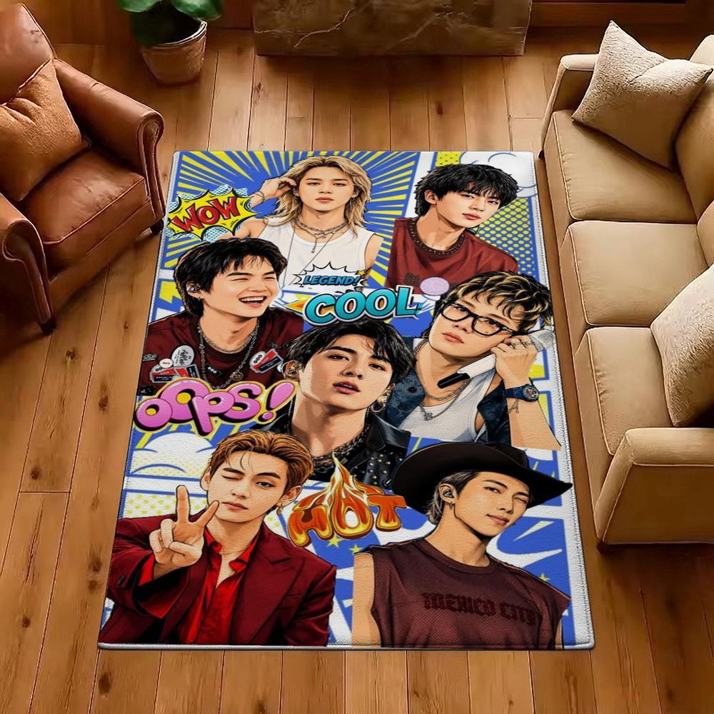 Jimin Pink Roses Carpet Soft Rug Plush Rug 8X10 Rug Living Room Rug Hallway Runner Noise Reducing