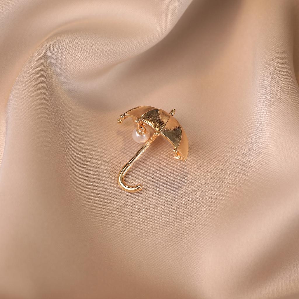 Umbrella Pearl Anti-light Brooch High-end Women's Creative Pin Fashion Brooch Clothes Accessories