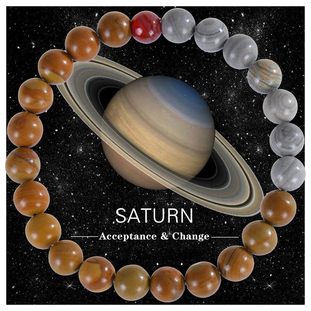 Eight Planets Bead Bracelet Men Natural Stone Universe Universe Solar Chakra Bracelet Women Men Gifts Drop Shipping 2025