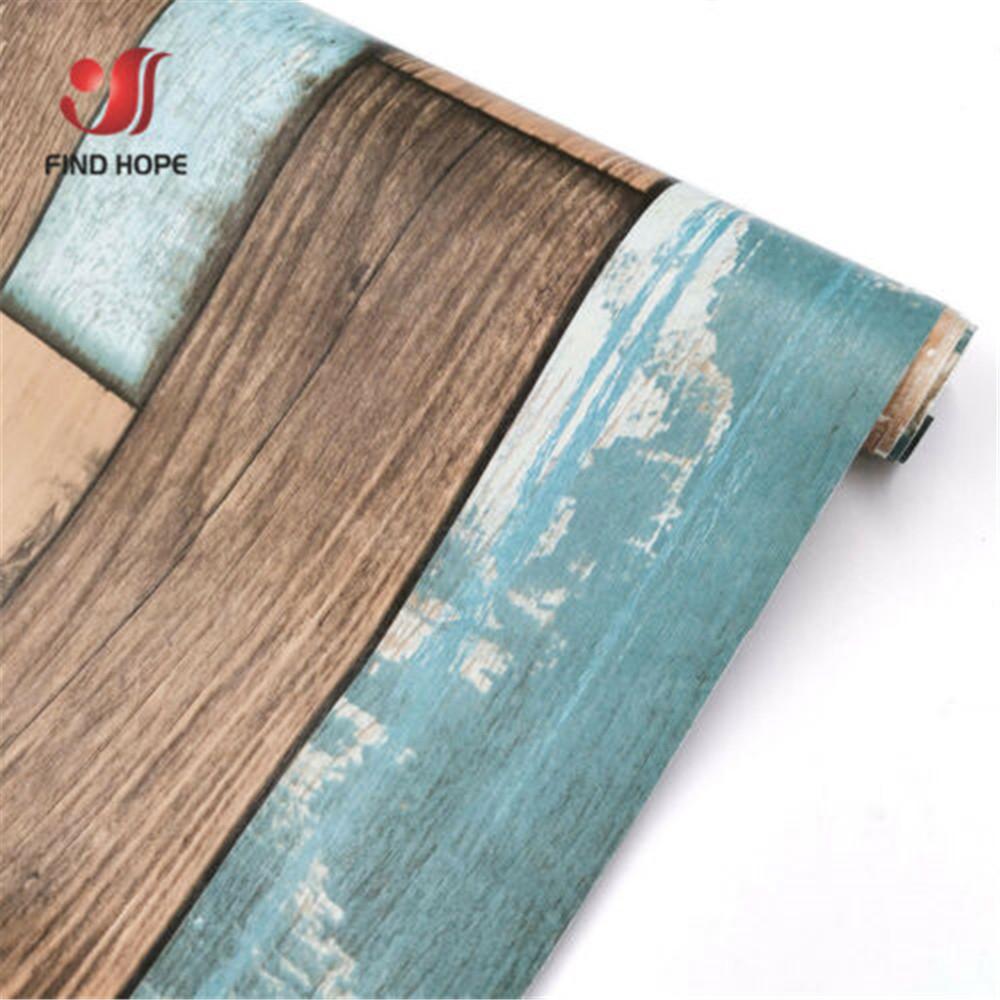 45cm x 100cm Wood Grain Contact Paper Peel and Stick Self Adhesive Wall Sticker Kitchen Furniture Decor Home Roll DIY