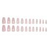 Medium Length Ballerina False Nail Square Head Press on Nails Detachable Nail Tips  Girl