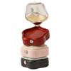 Portable Travel Makeup Powder Puff Storage Box with Mirror - Breathable & Dustproof