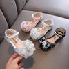 Autumn New Style Ladylike Baby Girl Girls' Princess Rhinestone Flat Shoes, Leather Shoes, Dance Performance Shoes, Sandals