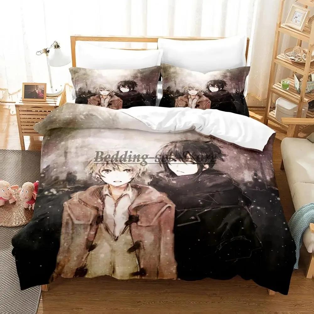 New No.6 Shion Nezumi Bedding Set Single Twin Full Queen King Size Bed Set Aldult Kid Bedroom Duvetcover Set Anime Bed Sheet