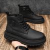 New Arrival Mens Motorcycle Boots Leisure Walk Man Ankle Boots Outdoor Desert Boots Botas Comfortable Leather Men High Top Shoes