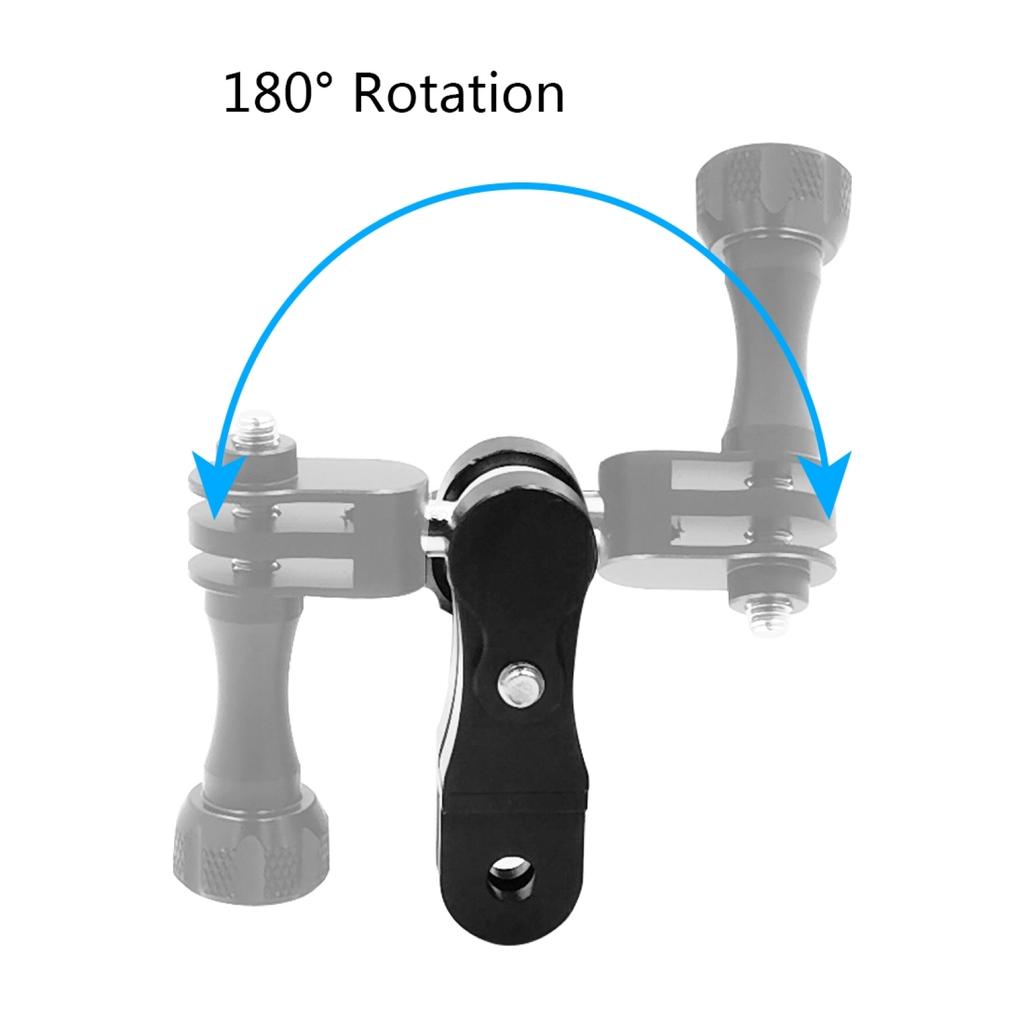 PULUZ PU174 Für GoPro Hero/DJI Osmo Action Metall 360 Grad Schwenkbare Halterung Adapter mit Langen Schrauben