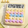 Candy Color Portable Cartoon Calculator for Kids and Office Use