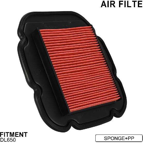 Motorcycle Air Filters Filter Cartridge Intake Cleaner for DL650, DL650A, V Strom, ABS, XT, XT ABS, XT Touring, ABS Adventur.e DL1000, KLV1000