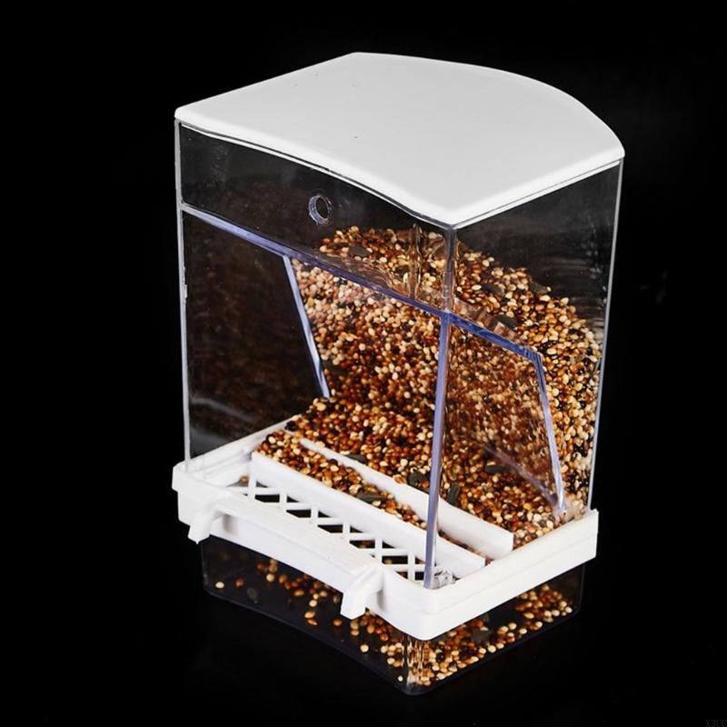 Bird Feeder Box for Parrots AntiSplash Birds Feeding Box for Small Birds Bird Dispenser Birdcage Accessories X3UC China Mainland
