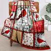 Christmas Deer Tree Customized Your Name Blanket Warm Comfortable Soft Blanket For Chair Office Sofa Bed Sofa Office Camping Suitable For Gifting