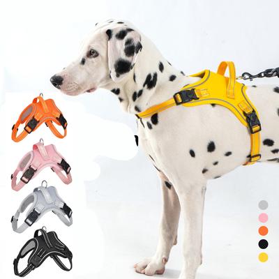 Dog Harness Pet Saddle Quick Wear Structure Protection Ultra Light Chest Strap Safety Anti Break Explosion Proof Dog Vest