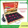 20-Piece Volcanic Massage Stone Set with Essential Oil Warmer & Aluminum Heater