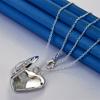 925 Sterling Silver 16-30 Inch Exquisite Heart-shaped Pattern Pendant Necklace, Women's Fashion Jewelry Gift, Wedding Accessory
