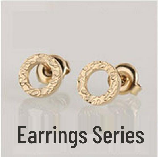 St. Delan Gold-Plated Stainless Steel Croissant Ring for Couples