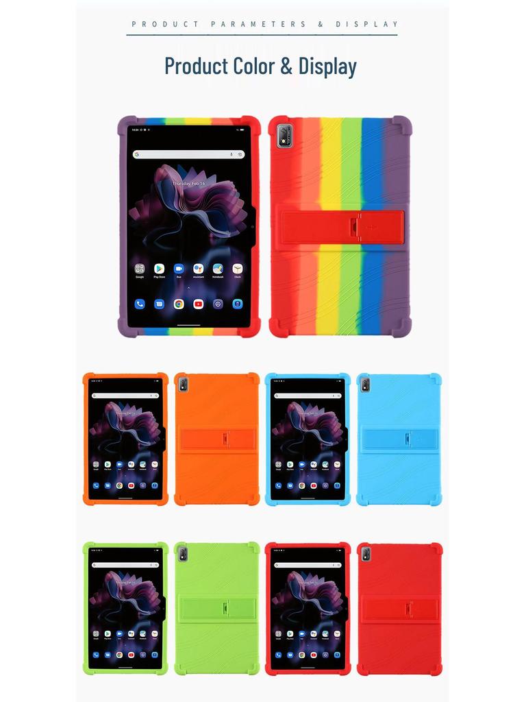 Blackview Tab16 11-inch Anti-Drop Silicone Tablet Case with Hand Holder Support