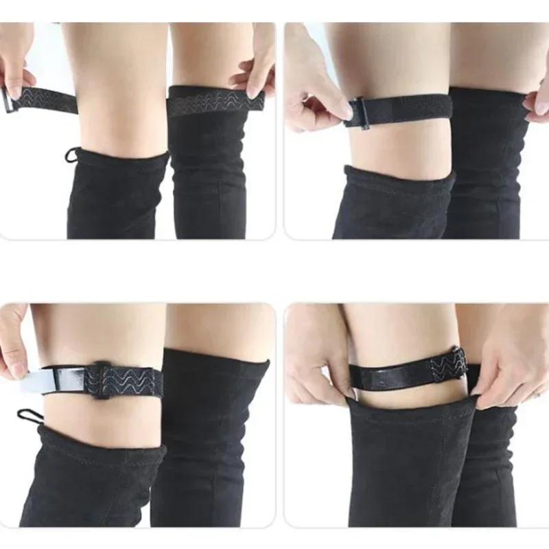 Woman Adjustable Adhesive Elastic Shoe Laces Lock Holding Loose Boot Belt Accessoires Tape Shoelaces Boots Anti-slip Belt Strap