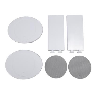 Drehteller Tablett Erweiterbar Tragbar Outdoor Geschirr Tablett Zubehör für Lazy Susan Rechteckig Essen