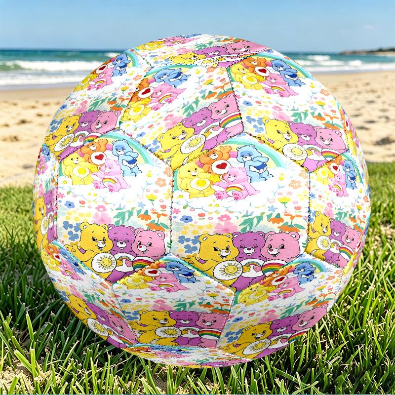 Care Bears Print Size 5 Soccer Ball, PU Wear Resistant Football for Match Training and Daily Practice, Birthday Gift for Soccer Fans