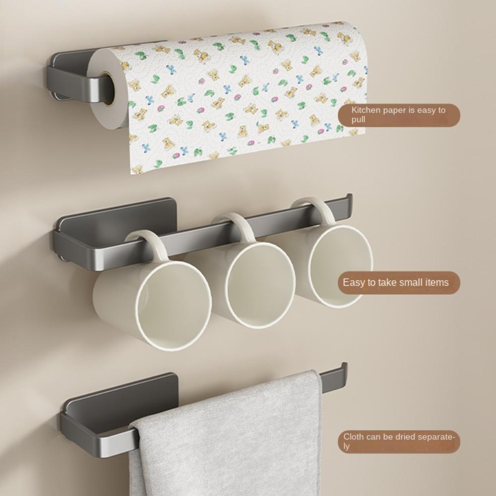 Multifunction Wall Hanging Tissue Holder Carbon Steel Paper Wall Hooks  Home