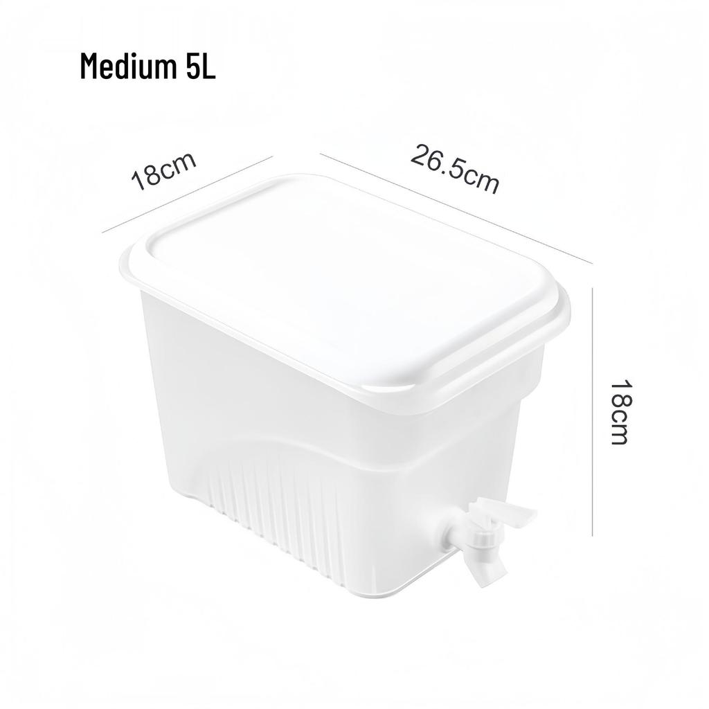 Large Capacity Cold Water Kettle with Faucet for Lemon Tea & Beverages